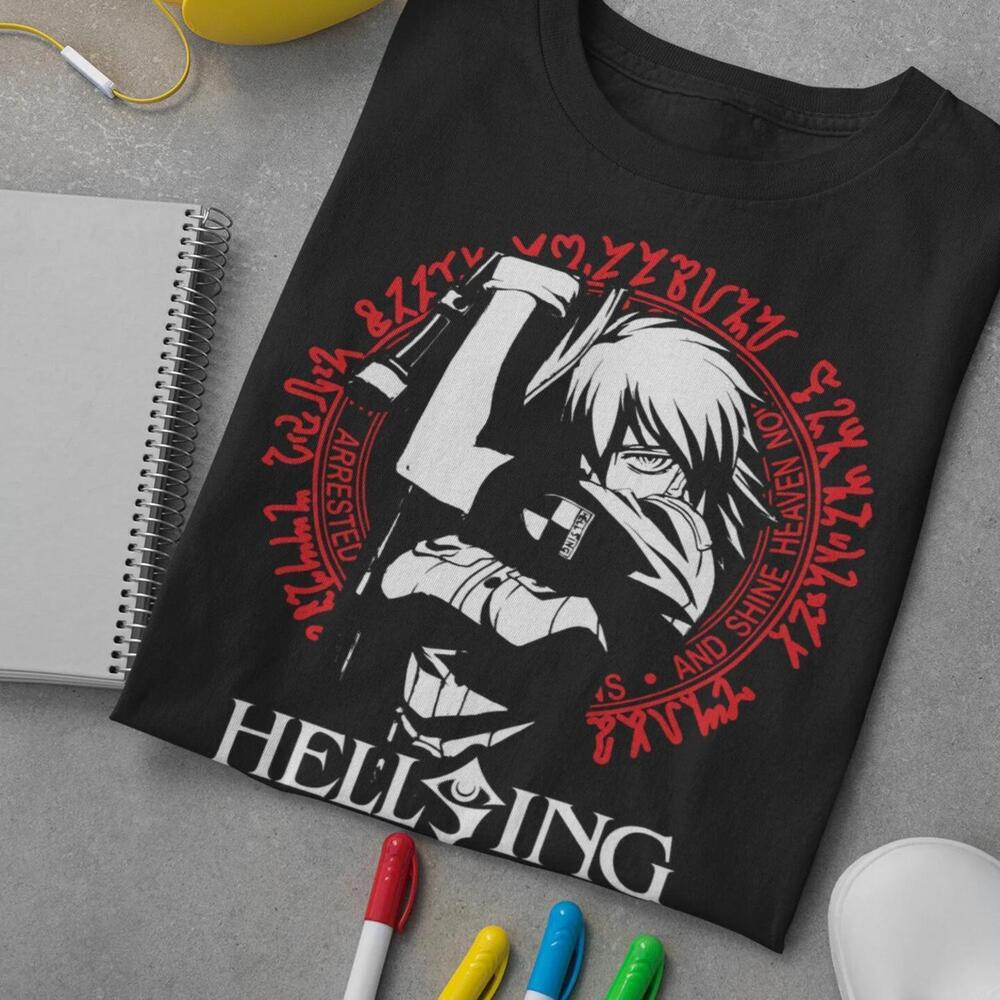 Unisex Hellsing Ultimate Seras Victoria Anime T-Shirt, Manga Waifu Shirt